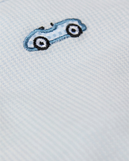 2 Piece Boys "Vintage Race Car" Embroidered Pull-On Pajama Set
