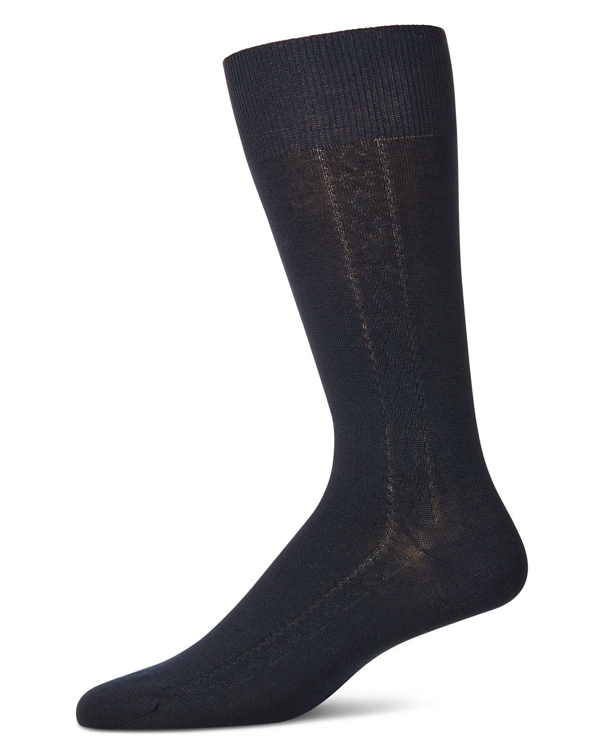 Men's Clocking Diamond Single Pair Cotton Blend Crew Sock