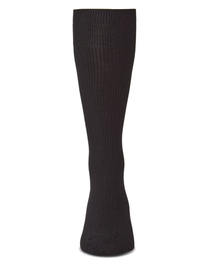 Men's Modal Durable and Flexible Pin Rib Crew Sock