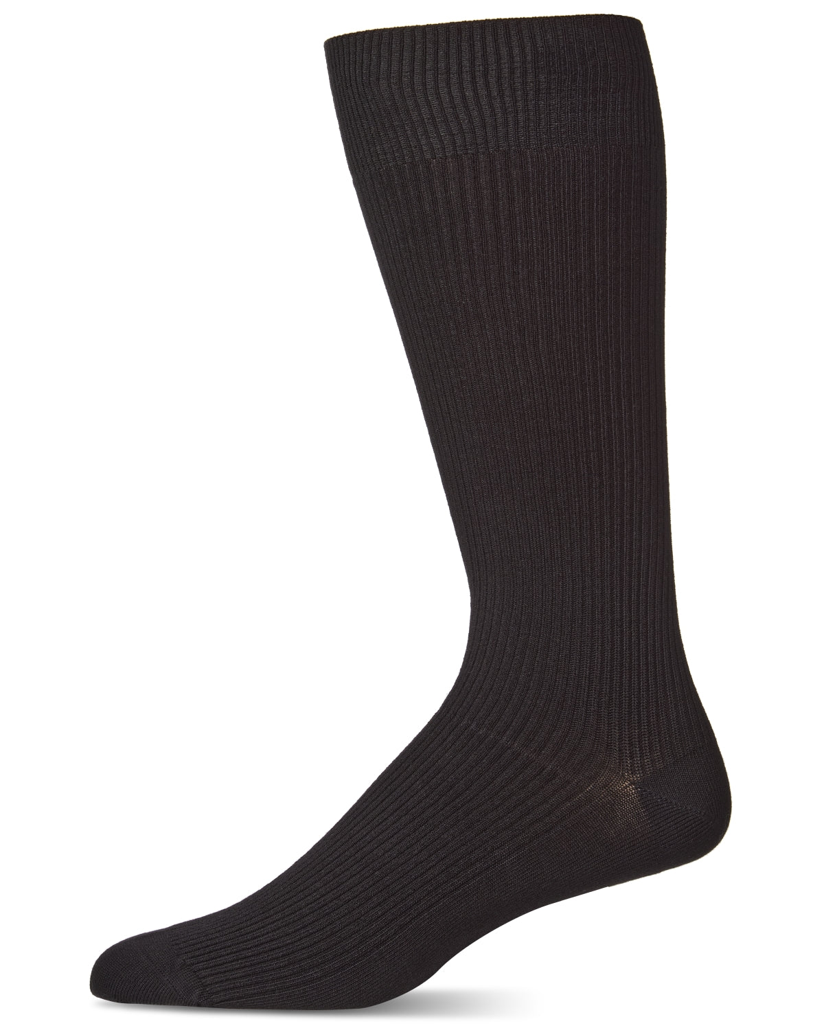 Men's Modal Durable and Flexible Pin Rib Crew Sock