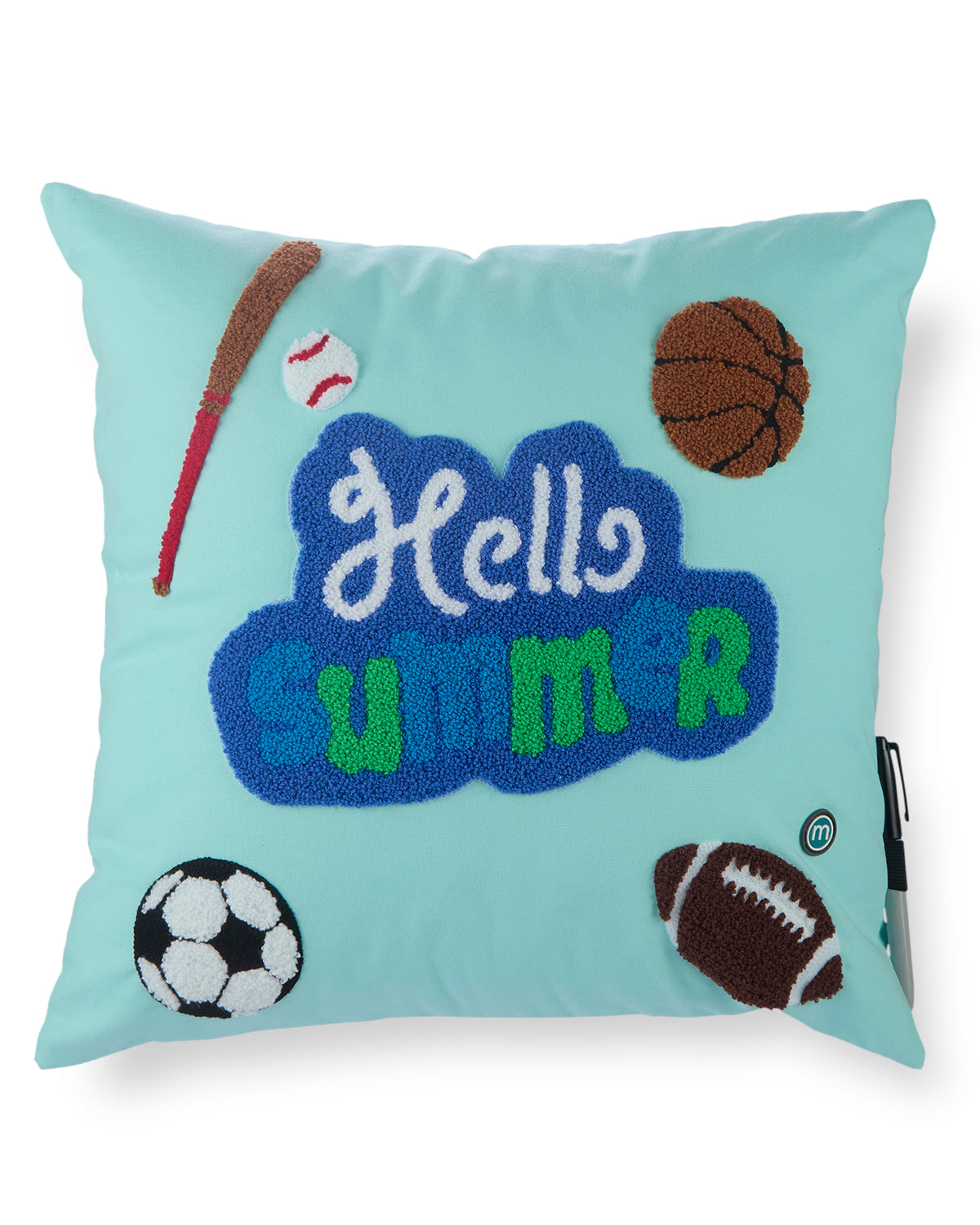 Boys Sports-Themed Summer Camp Autograph Pillow with Included Marker