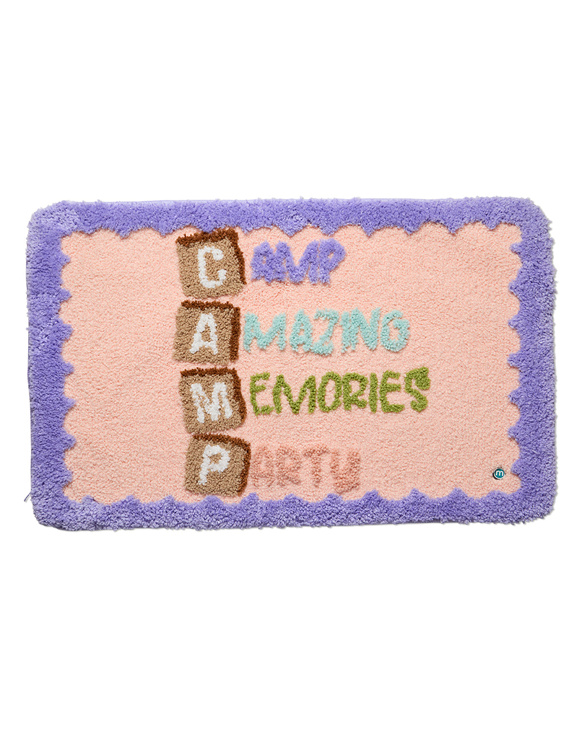 Girls "Camp Party" Cozy Plush Bedside Bunk Cabin Camp Mat