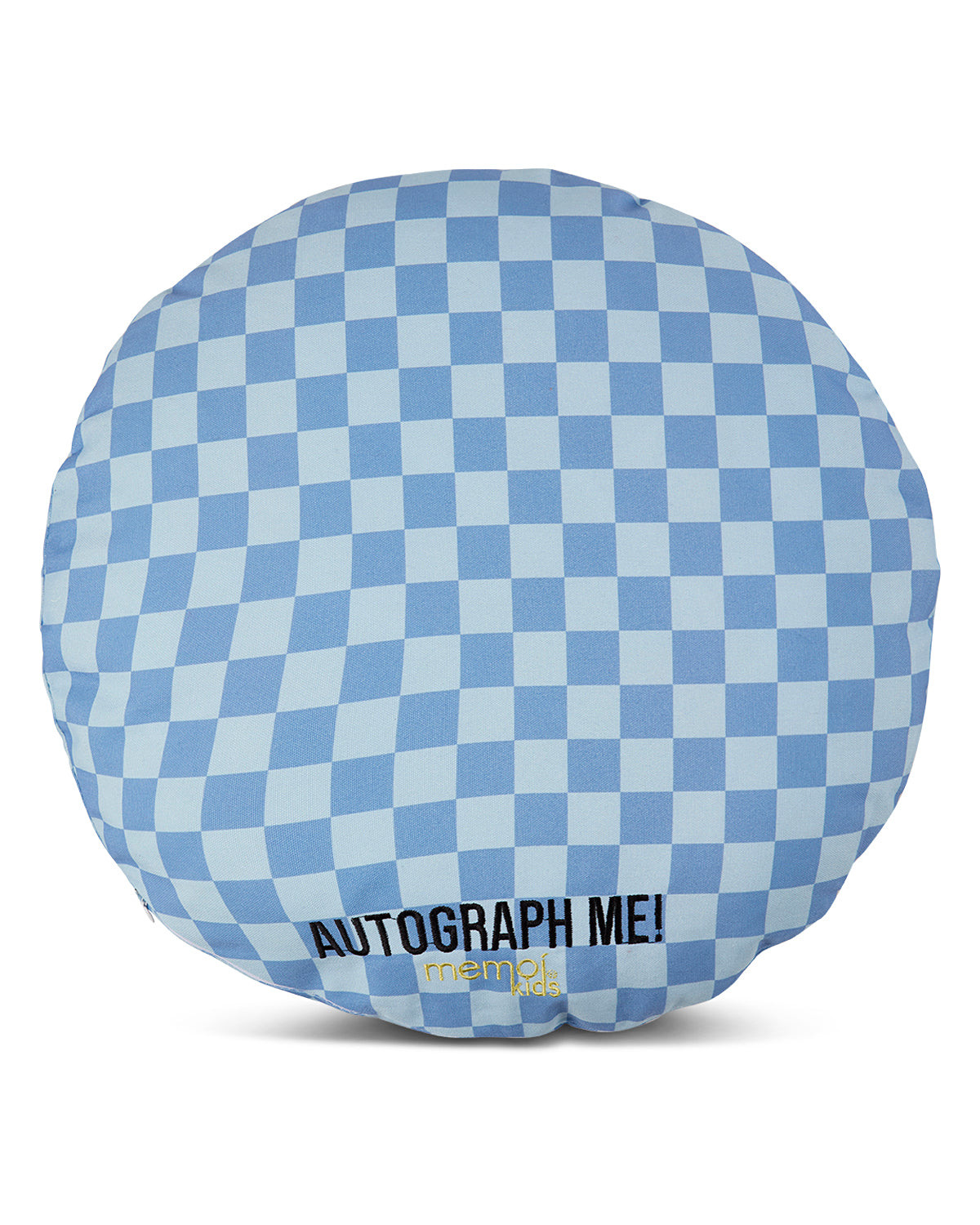Boys "Camp Smile" Checkered Autograph Camp Pillow with Included Marker
