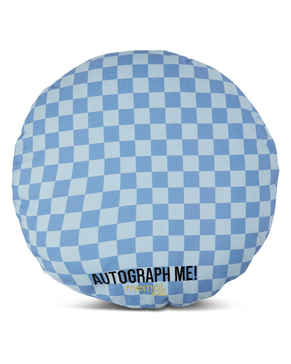 Boys "Camp Smile" Checkered Autograph Camp Pillow with Included Marker