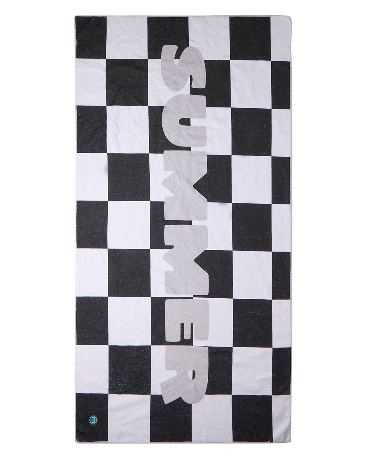 Kids Summer-Themed Cotton-Blend Terry Checkered 60" x 30" Beach Towel