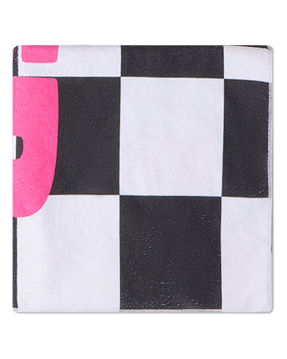 Kids Summer-Themed Cotton-Blend Terry Checkered 60" x 30" Beach Towel