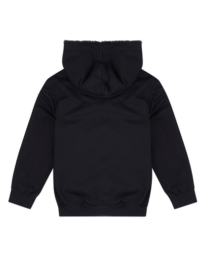 Boys Zip-Up Rayon Blend Hoodie with Cozy Faux Fur Lining