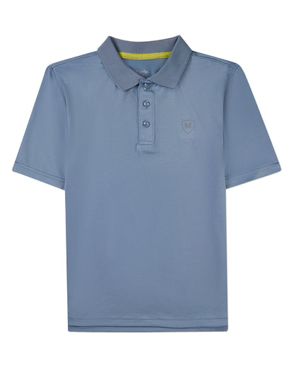Boys Silky Soft Dri-Effect Moisture Wicking Short Sleeve Polo Shirt