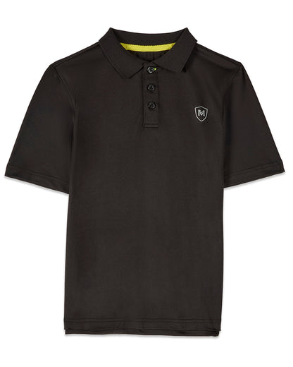 Boys Silky Soft Dri-Effect Moisture Wicking Short Sleeve Polo Shirt