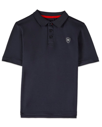 Boys Silky Soft Dri-Effect Moisture Wicking Short Sleeve Polo Shirt