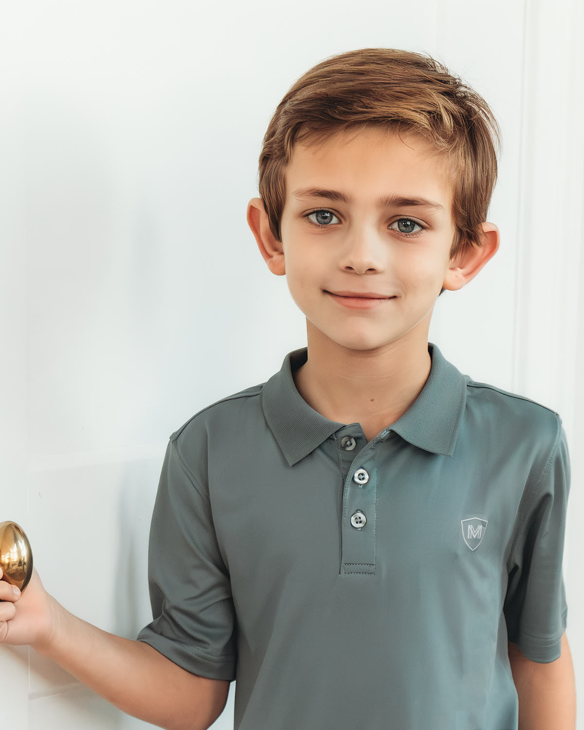 Boys Silky Soft Dri-Effect Moisture Wicking Short Sleeve Polo Shirt