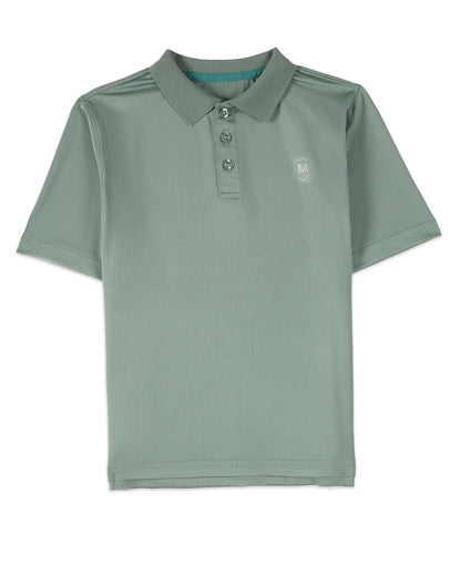 Boys Silky Soft Dri-Effect Moisture Wicking Short Sleeve Polo Shirt