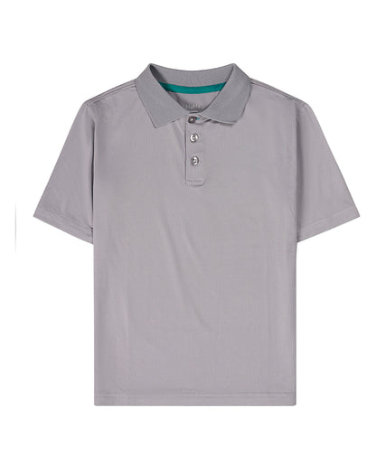 Boys Silky Soft Dri-Effect Moisture Wicking Short Sleeve Polo Shirt