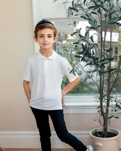 Boys Silky Soft Dri-Effect Moisture Wicking Short Sleeve Polo Shirt