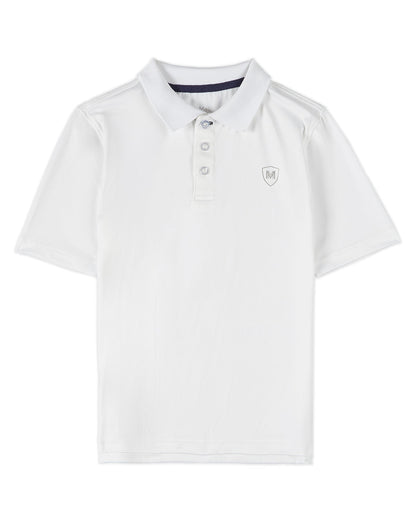 Boys Silky Soft Dri-Effect Moisture Wicking Short Sleeve Polo Shirt