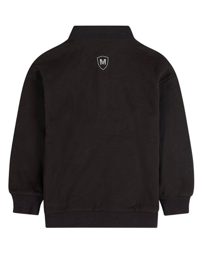 Boys Long-Sleeve Cotton-Rich Fleece Polo Sweatshirt