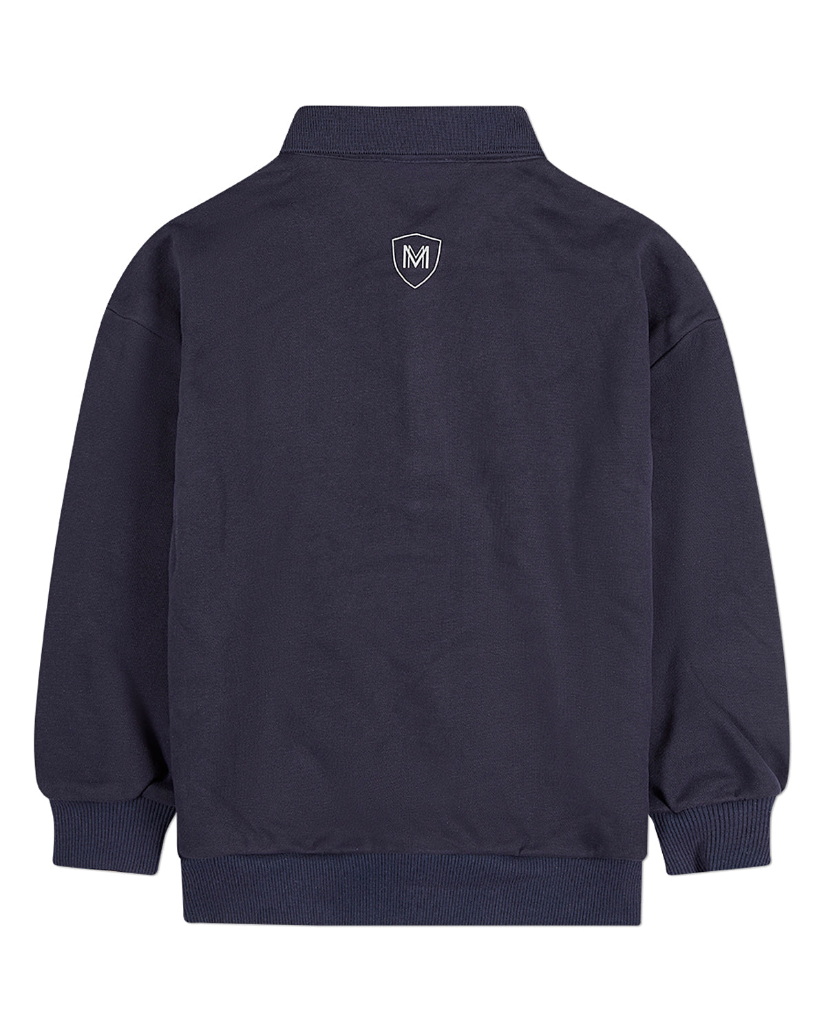 Boys Long-Sleeve Cotton-Rich Fleece Polo Sweatshirt