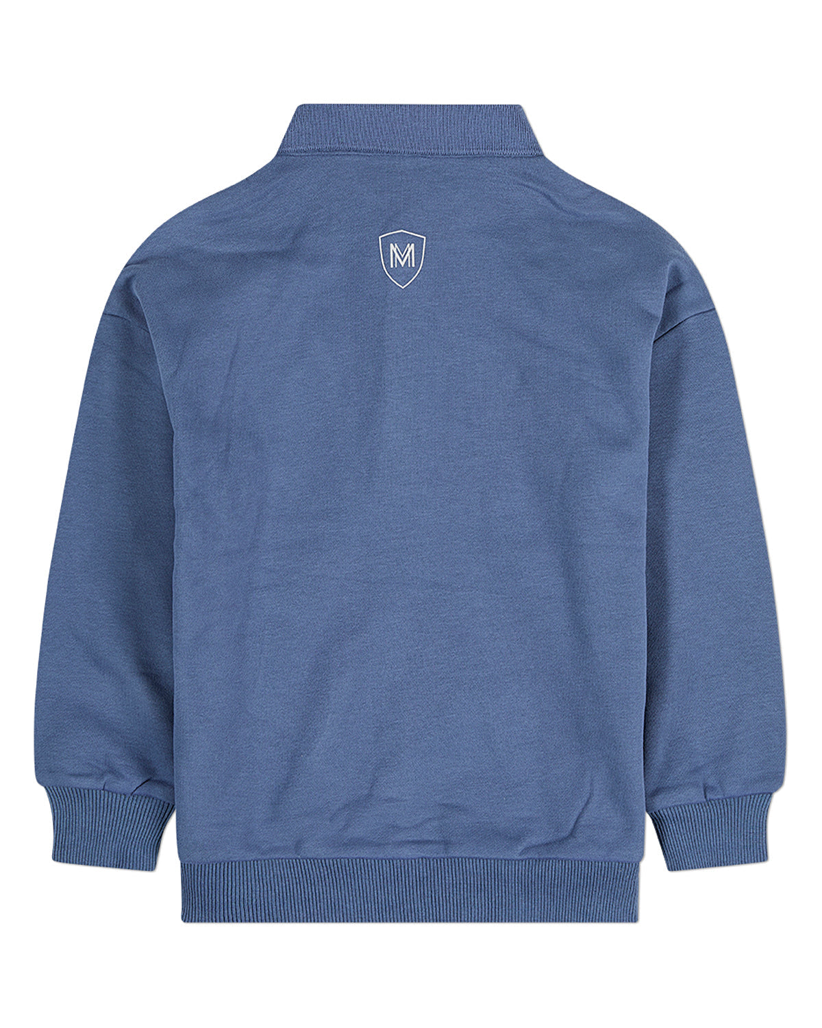 Boys Long-Sleeve Cotton-Rich Fleece Polo Sweatshirt