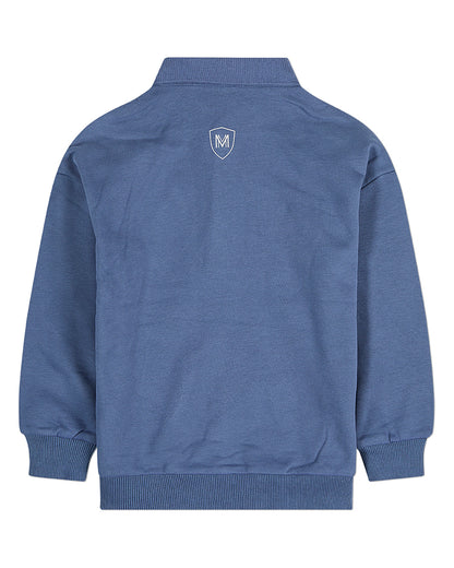 Boys Long-Sleeve Cotton-Rich Fleece Polo Sweatshirt