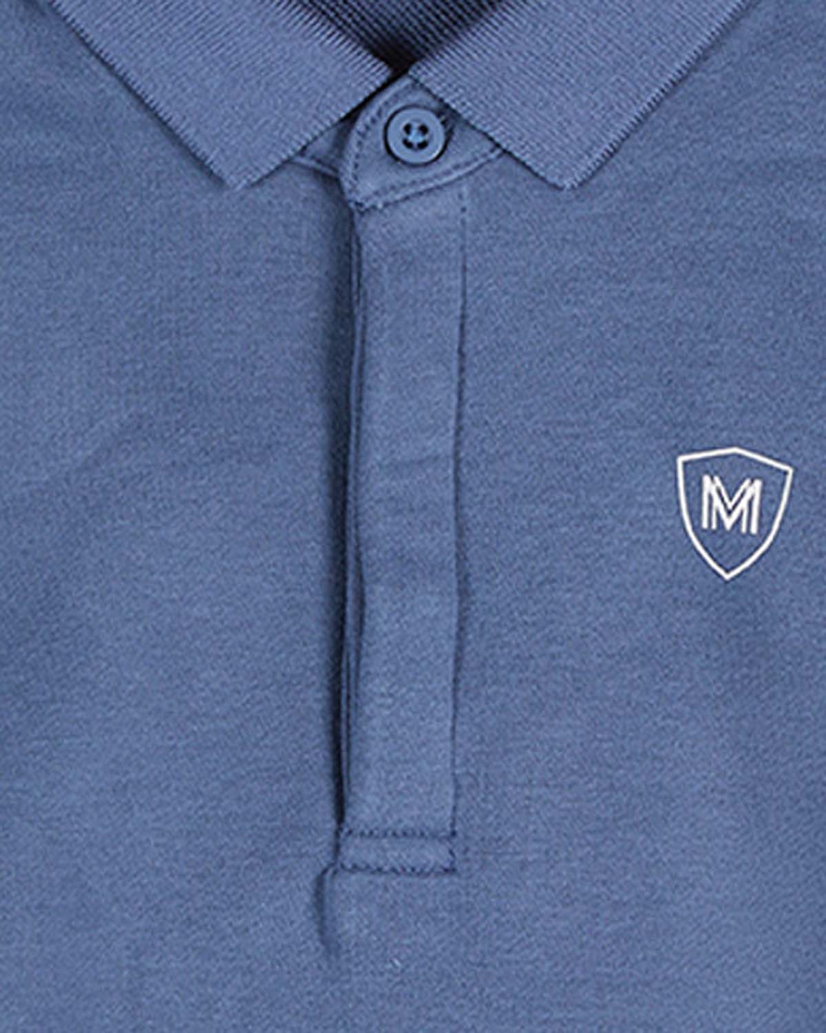 Boys Long-Sleeve Cotton-Rich Fleece Polo Sweatshirt
