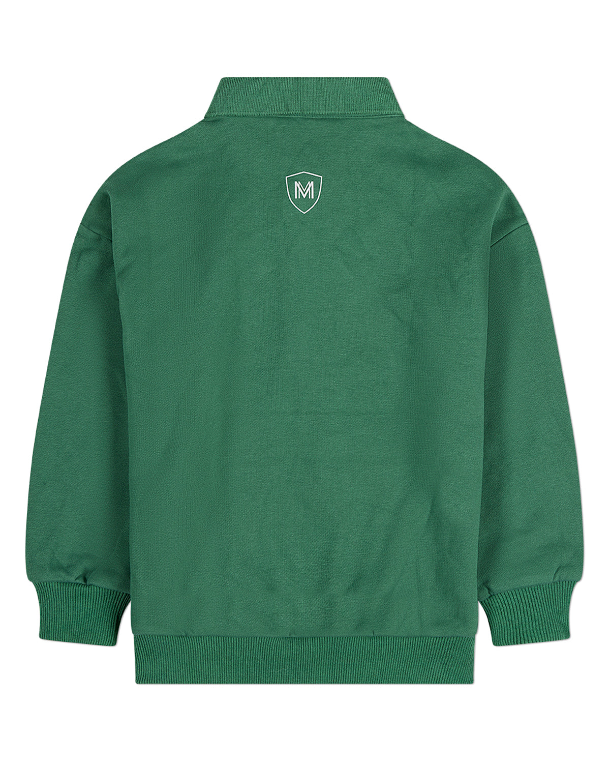 Boys Long-Sleeve Cotton-Rich Fleece Polo Sweatshirt