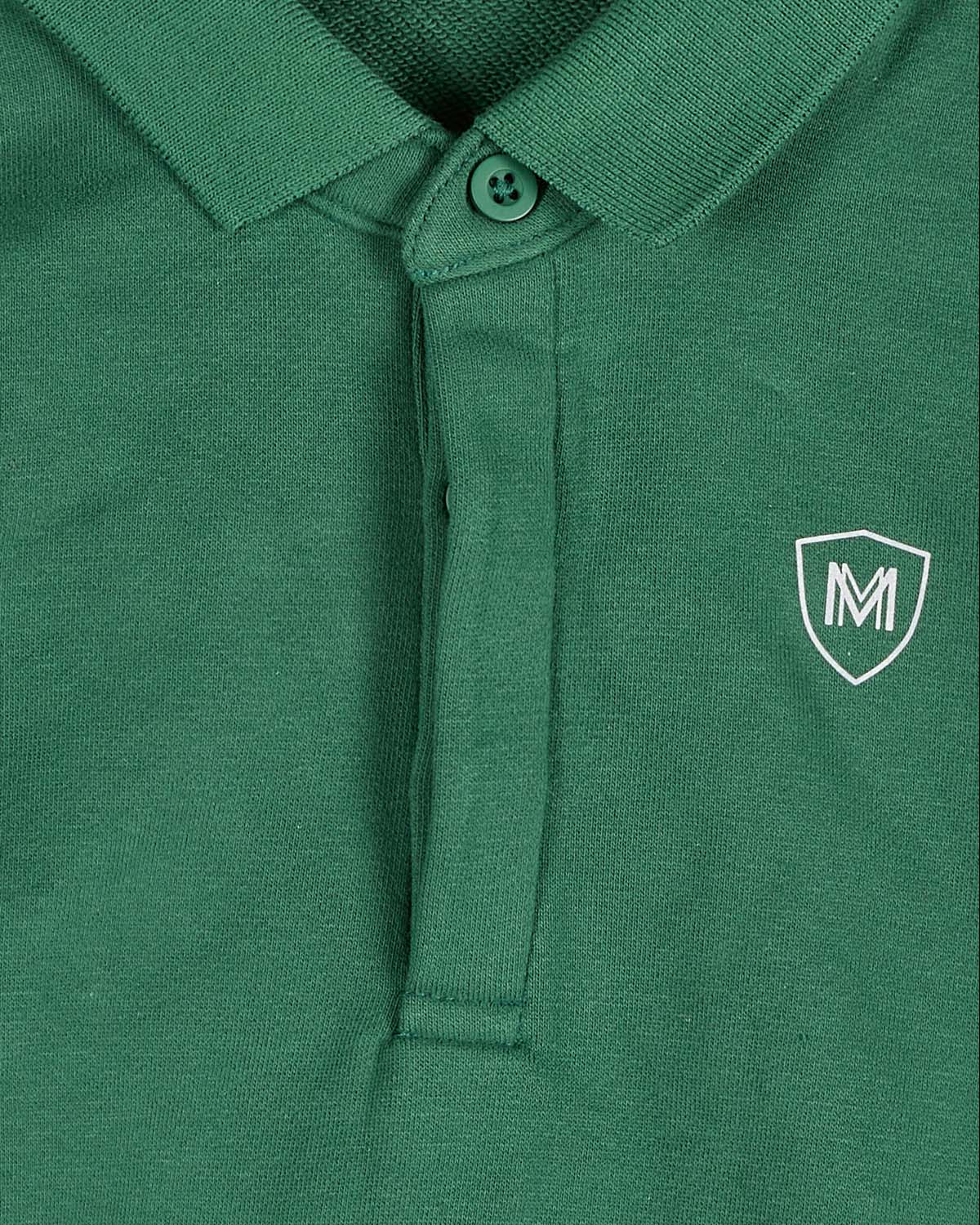 Boys Long-Sleeve Cotton-Rich Fleece Polo Sweatshirt