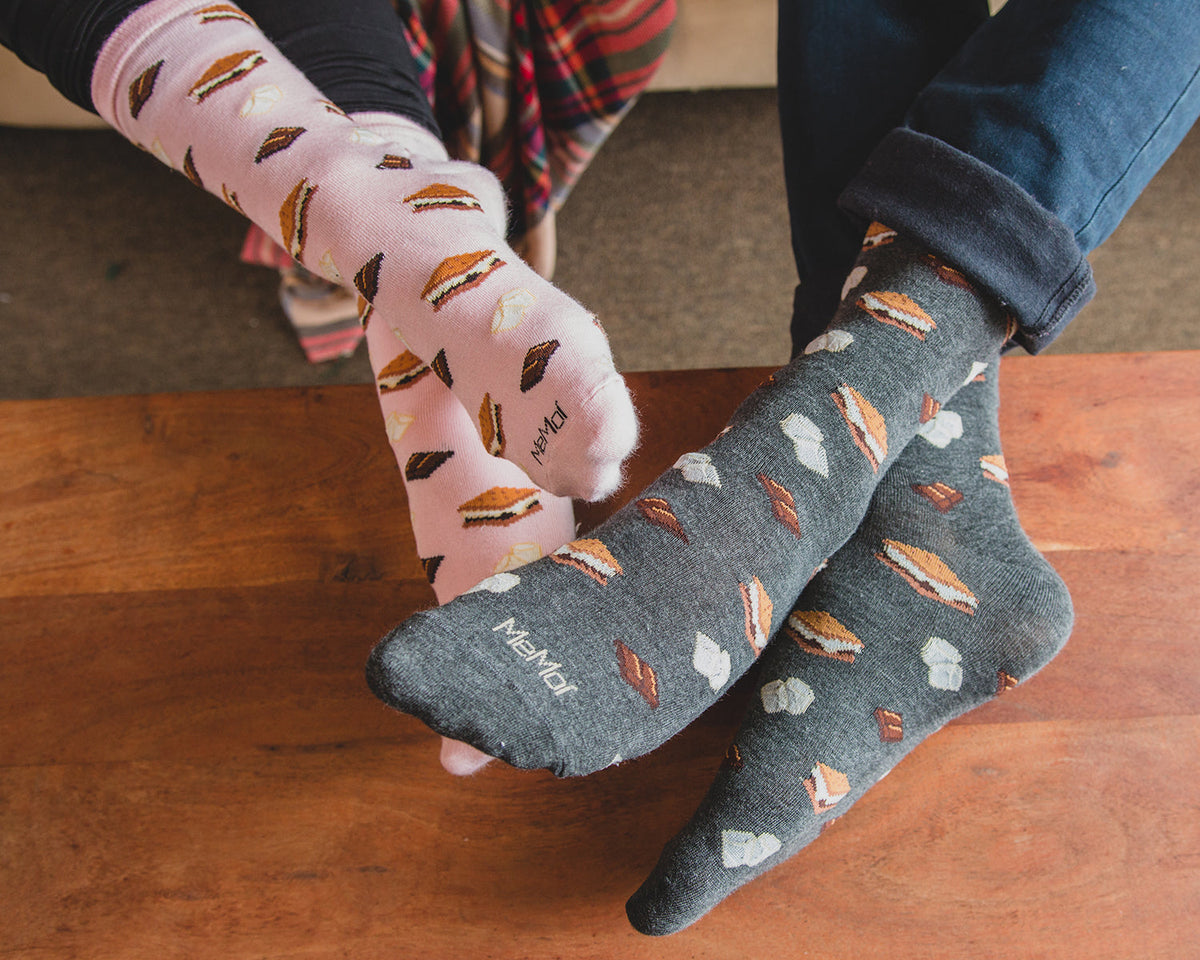 Men's I'd Like S'mores Please Bamboo Blend Crew Sock