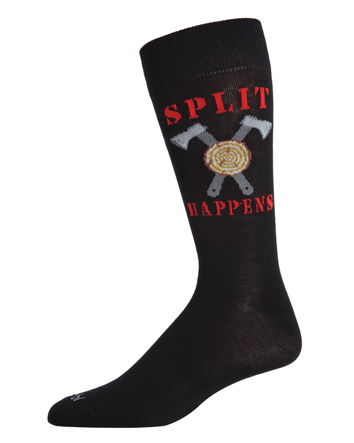 Men's Split Happens Bamboo Blend Novelty Crew Sock