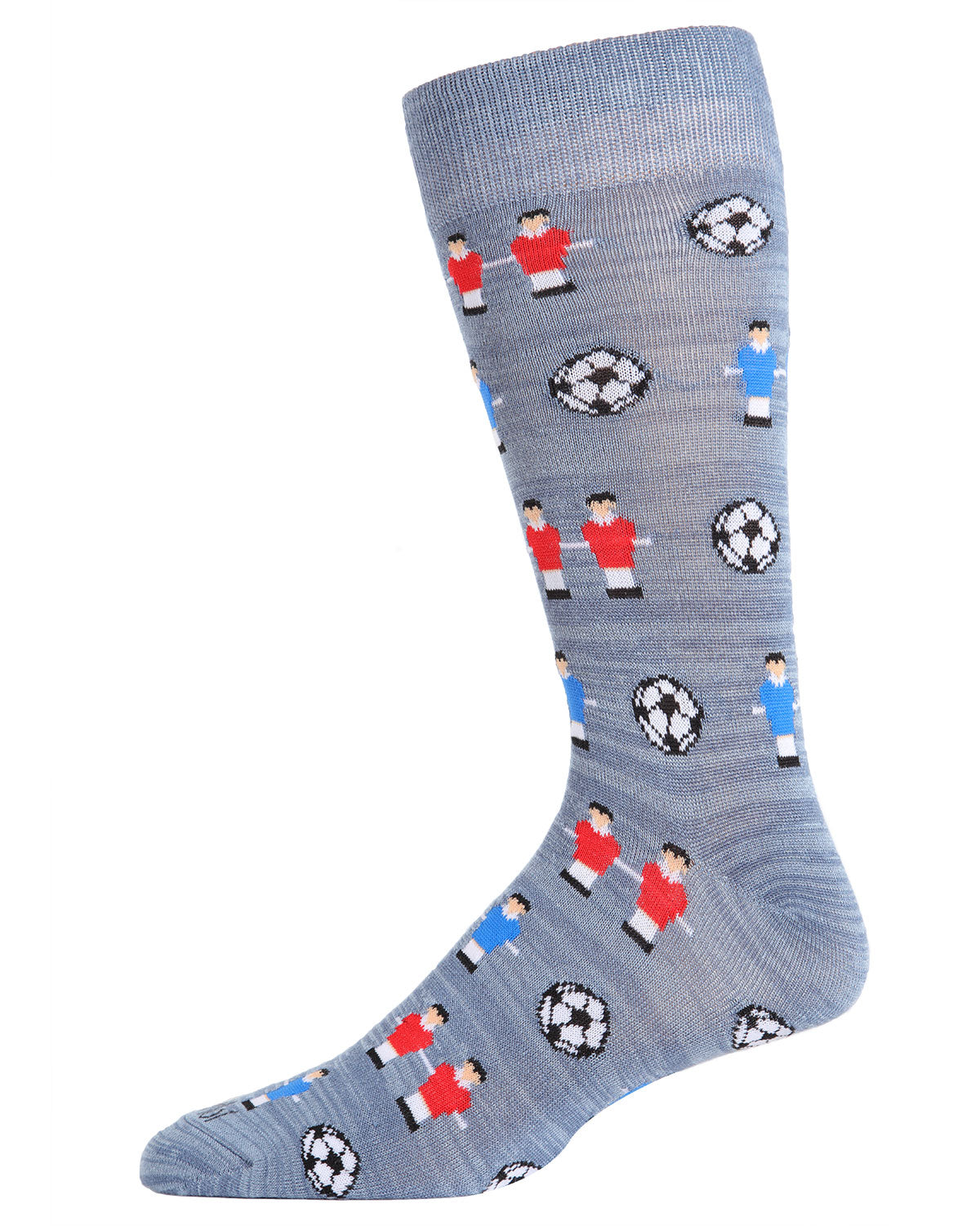 Men's Fun Foosball Bamboo Blend Novelty Crew Sock