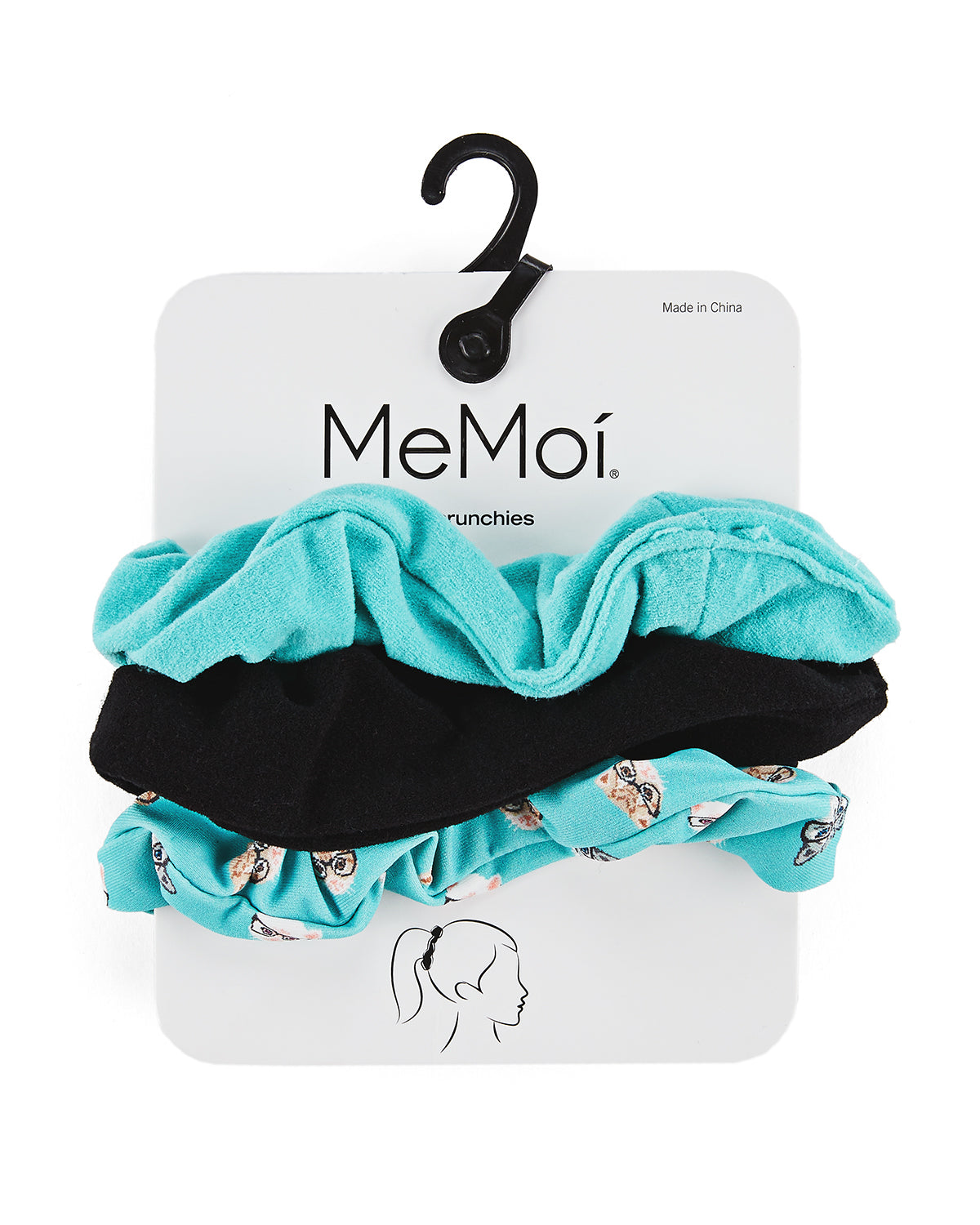 Studious Cats 3-Pack Hair Scrunchies