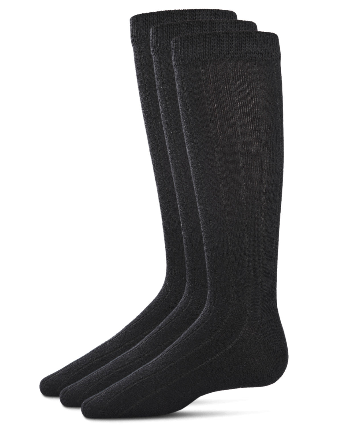 Boys' 3 Pair Pack Flat Crew Socks