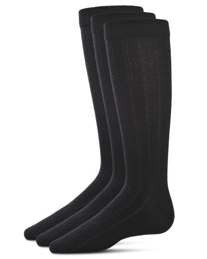 Boys' 3 Pair Pack Flat Crew Socks
