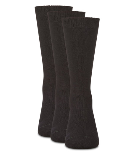 Boys' 3 Pair Pack Flat Rayon from Bamboo Blend Crew Socks