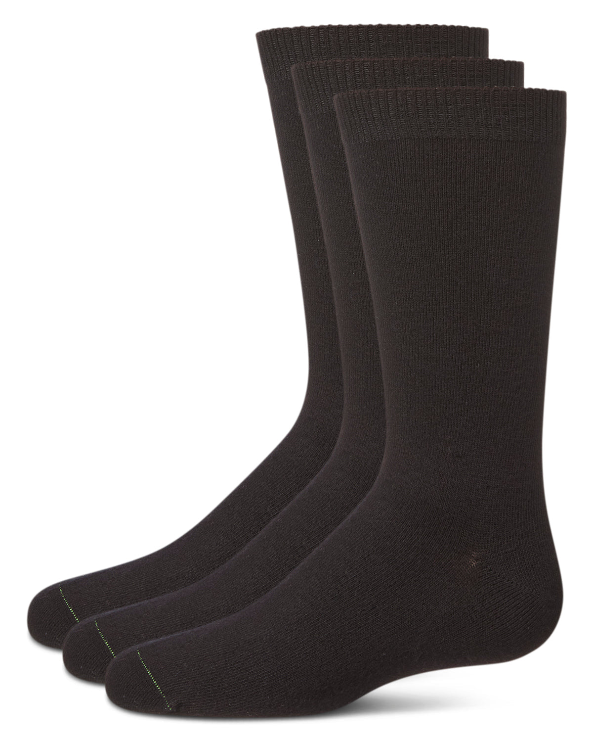 Boys' 3 Pair Pack Flat Rayon from Bamboo Blend Crew Socks