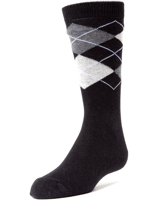 Prim and Preppy Boys Cotton Blend Argyle Socks