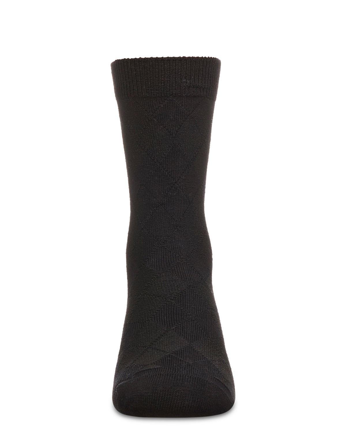 Boys' All Over Argyle Cotton Blend Dress Crew Socks