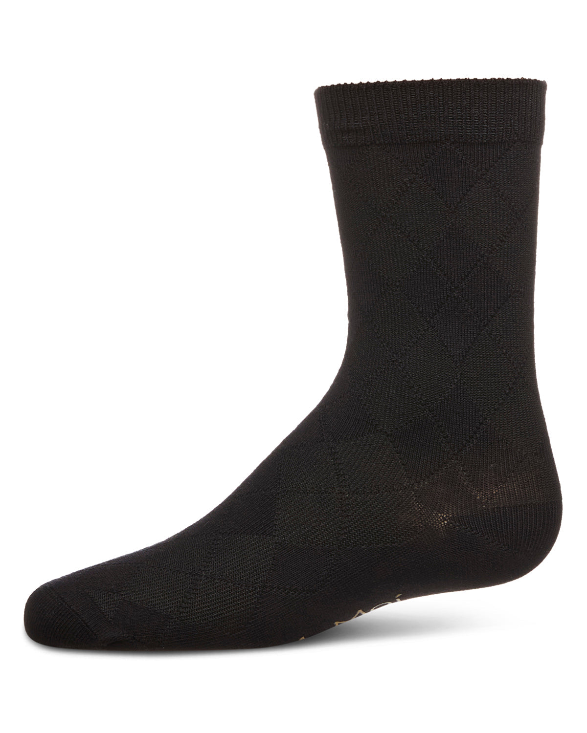 Boys' All Over Argyle Cotton Blend Dress Crew Socks