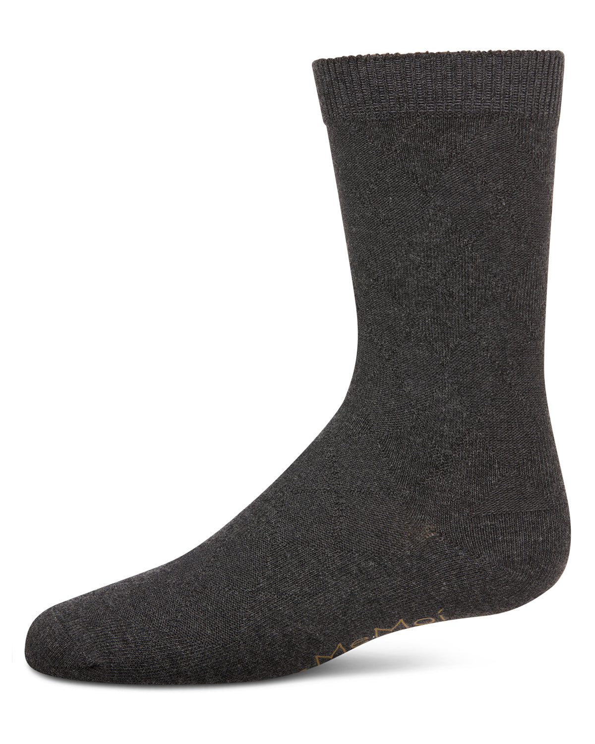 Boys' All Over Argyle Cotton Blend Dress Crew Socks
