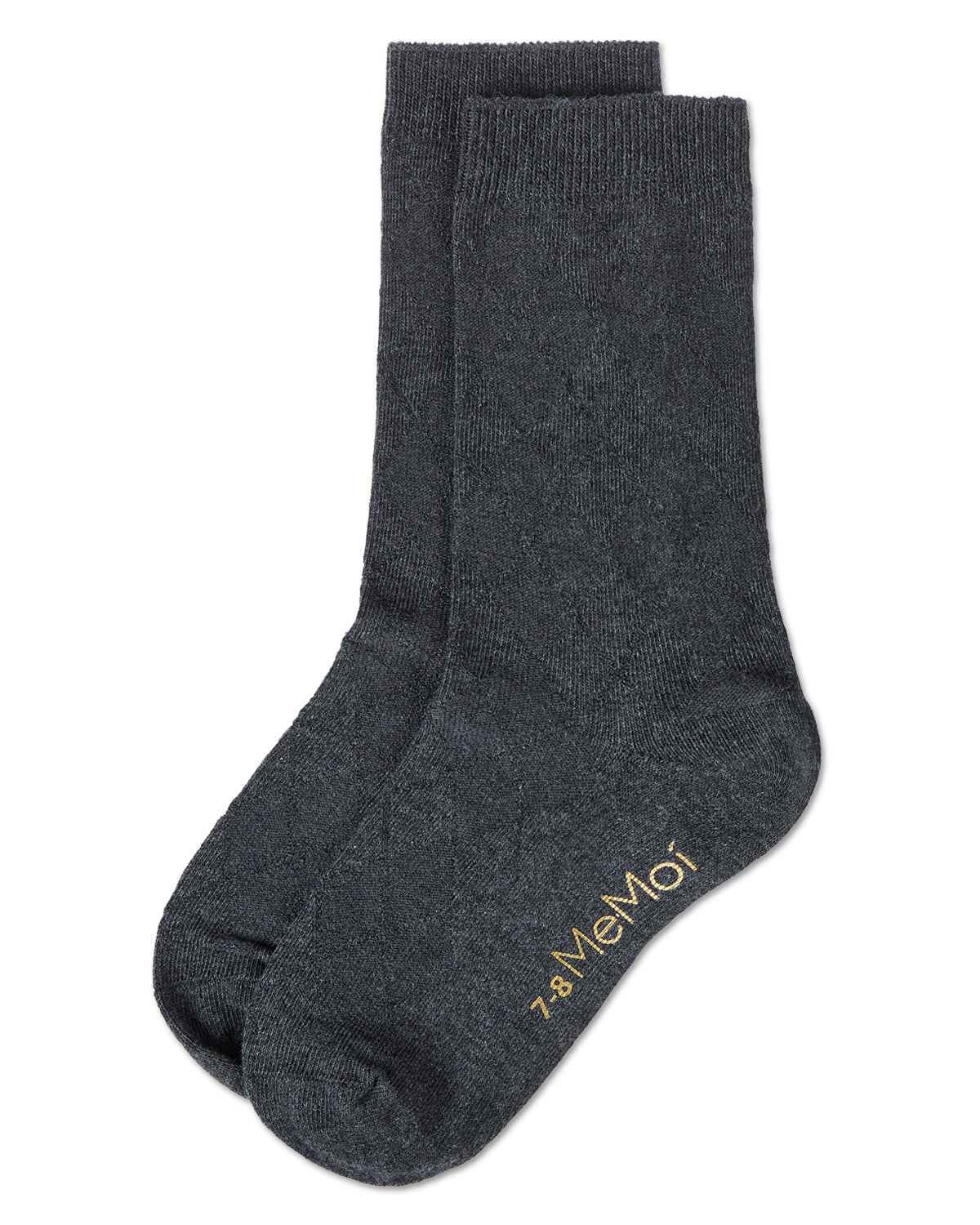 Boys' All Over Argyle Cotton Blend Dress Crew Socks