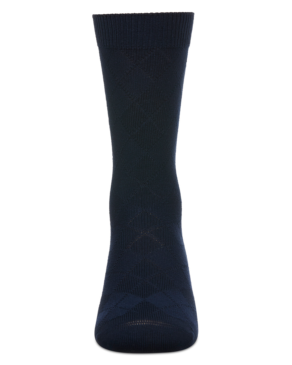 Boys' All Over Argyle Cotton Blend Dress Crew Socks