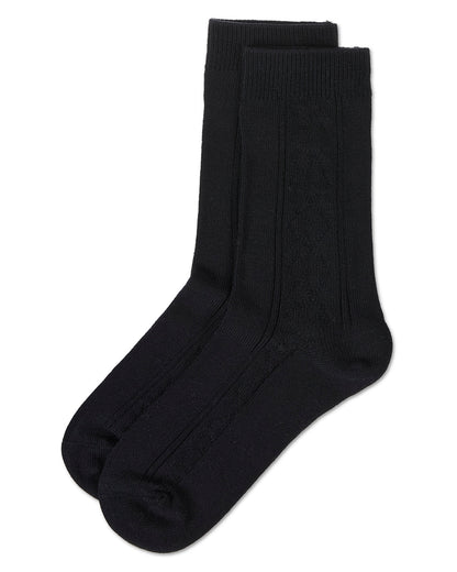 Boys' Clocking Argyle Cotton Blend Dress Socks
