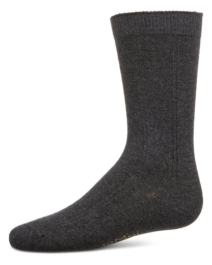 Boys' Clocking Argyle Cotton Blend Dress Socks