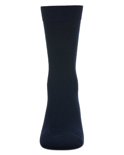 Boys' Clocking Argyle Cotton Blend Dress Socks