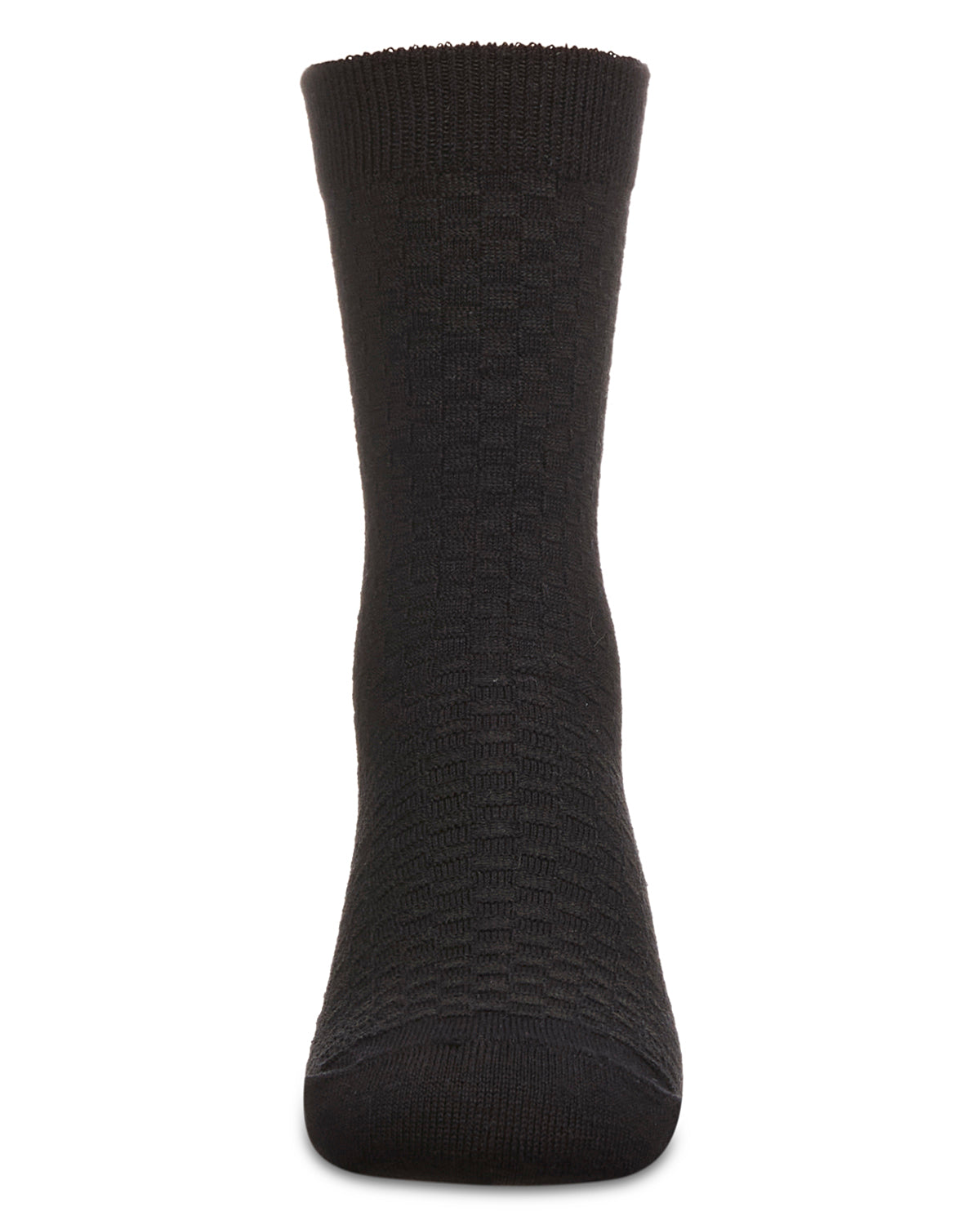 Boys Basket Weave Patterned Combed Cotton Crew Socks