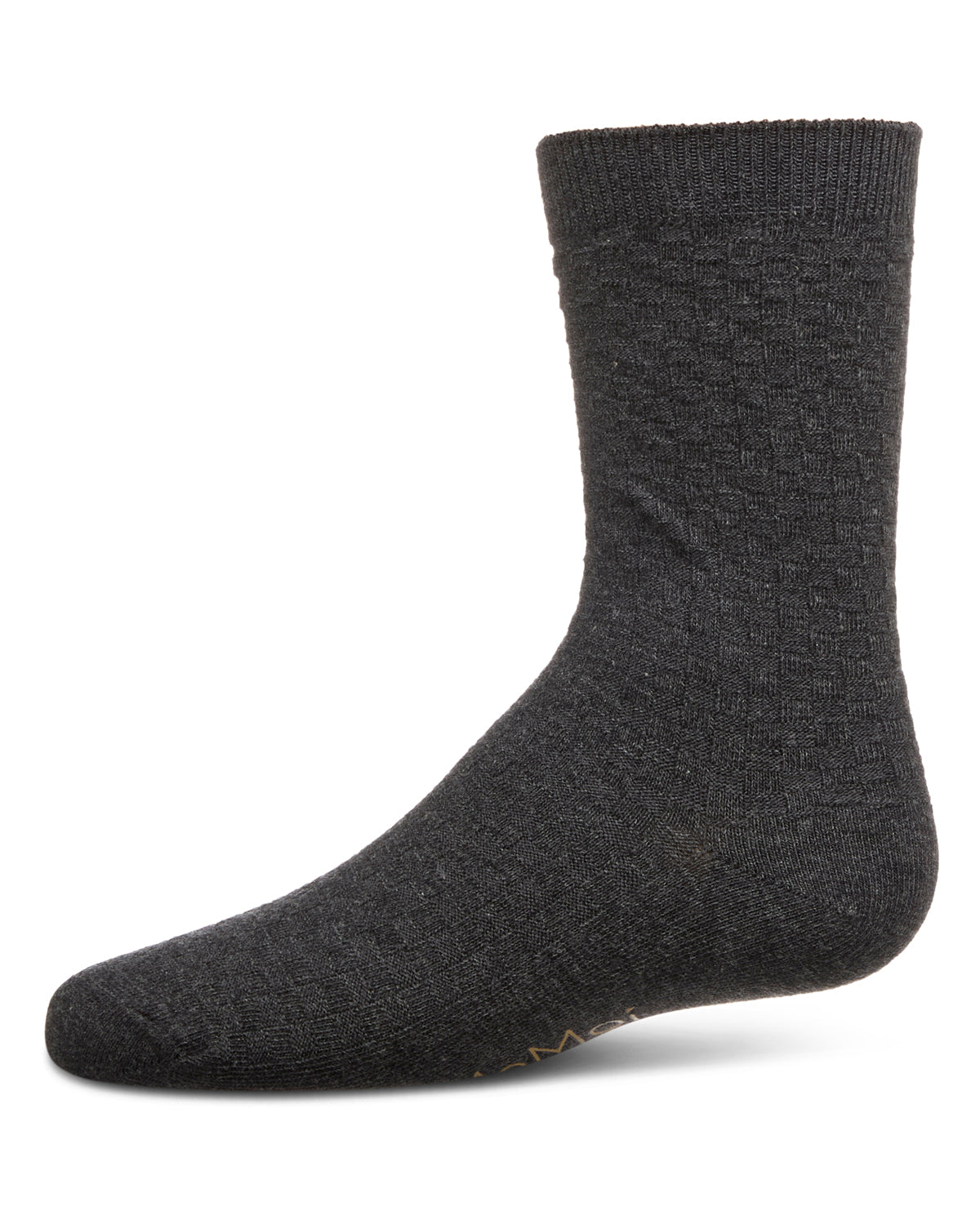 Boys Basket Weave Patterned Combed Cotton Crew Socks