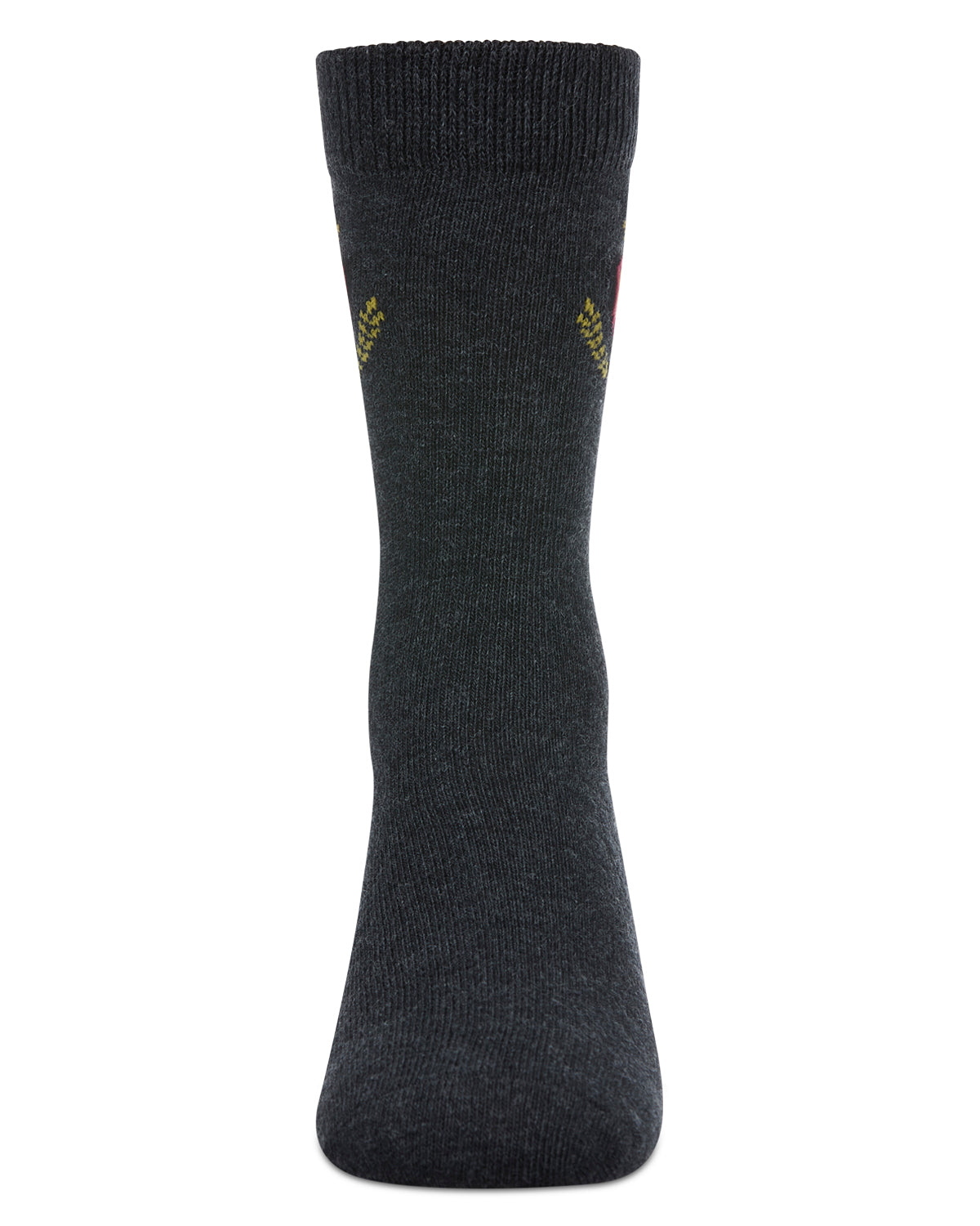 Boys Stitched M Crest Solid Color Dress Crew Socks
