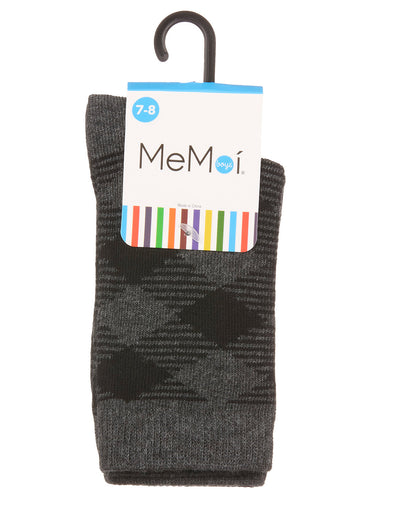 Boys Argyle Cotton-Rich Fine-Gauge Crew Sock