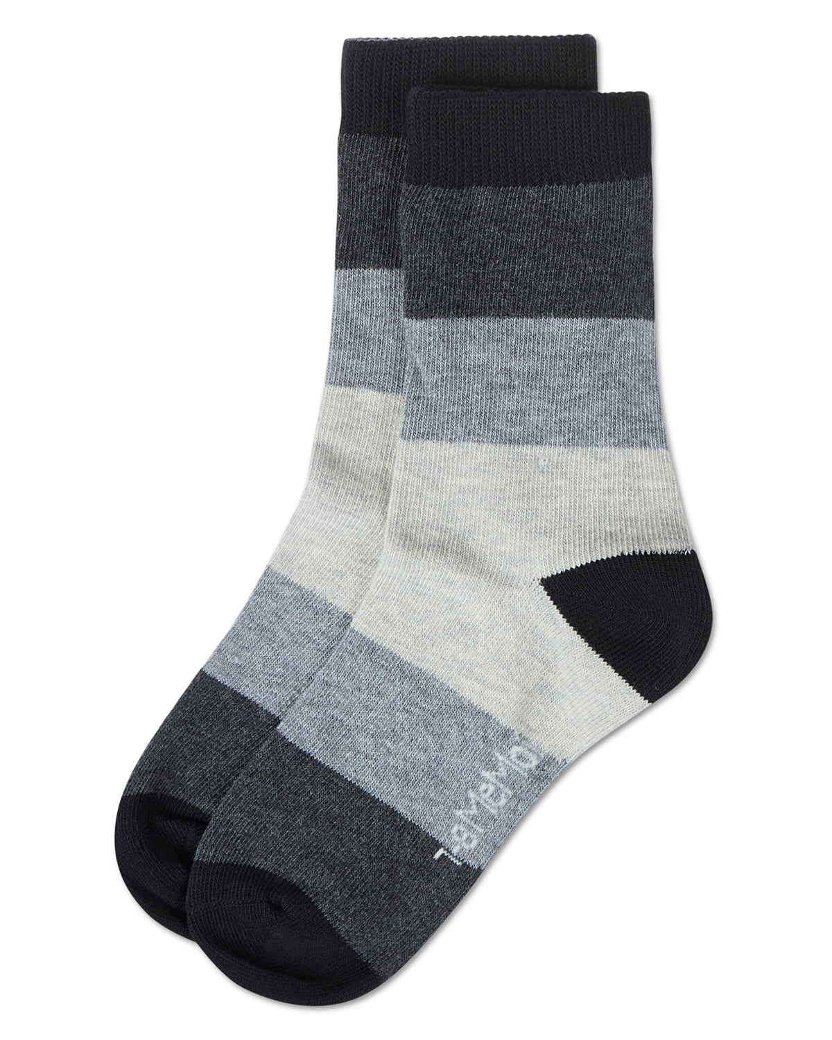 Ombre Color Block Boys Cotton Blend Crew Sock