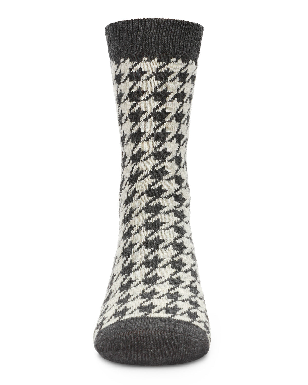 Boys Houndstooth Cotton-Rich Crew Sock