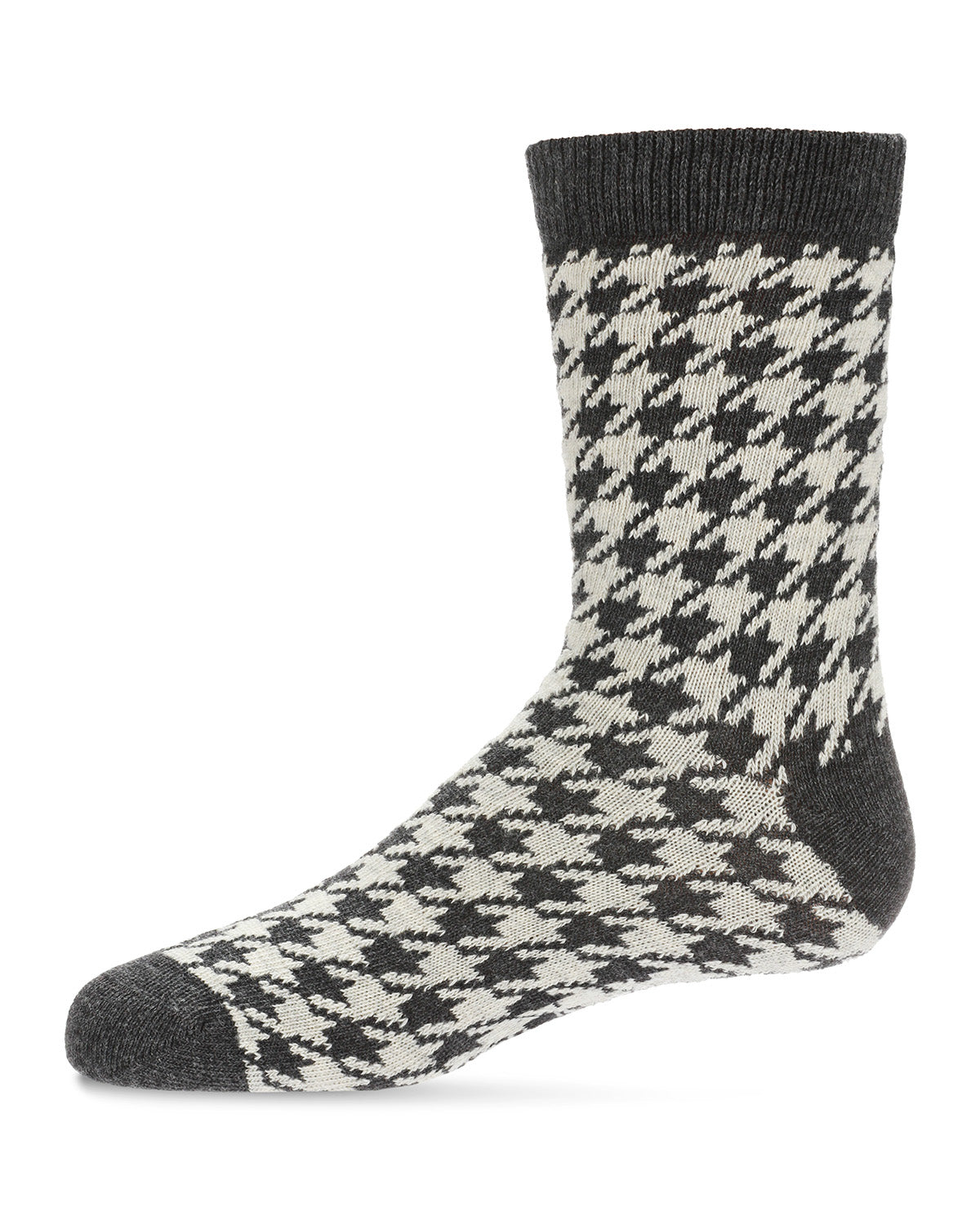 Boys Houndstooth Cotton-Rich Crew Sock